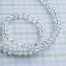 Streng facet rondellen transparant 