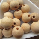 Houten kraal, blank 10 mm