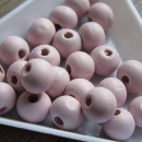 Houten kraal zachtroze 8 mm