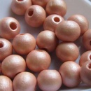 Houten kraal Ibiza coral 8 mm