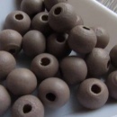 Houten kraal 8 mm saddlebrown