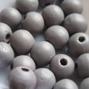 Houten kraal bruingrijs 8 mm