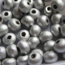 Houten kraal zilver 6 mm