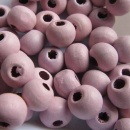 Houten kraal parfait pink 6 mm