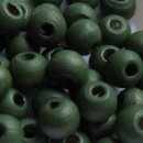 Houten kraal donkergroen 6 mm