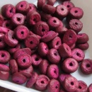 Kokos kraal disc aubergine