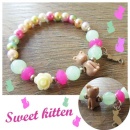 Kinderpakketje armbandje kat pastel