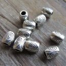 Kraal buisje zilverkleurig