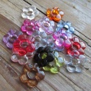 Kunststof kraal bloem mix