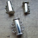 Schuifslot sieraden maken zilverkleurig