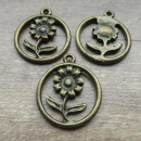 Bedeltje brons bloemetje sieraden maken