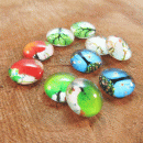 Glas cabochon 10 mm levensboom