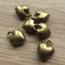 Bedeltje brons hartje