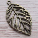 Hanger blaadje brons sieraden maken