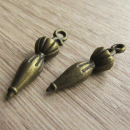 Bedeltje brons paraplu