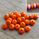 Kraal kunststof oranje rondelle