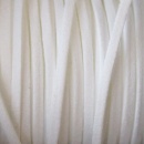 geruwd suede veterkoord wit