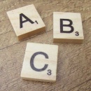 Scrabble letters