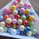 Kunststof kralen glans mix kinderkralen