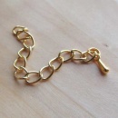 verlengketting goudkleurig