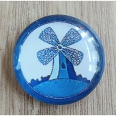 Glas cabochon 20 mm molen