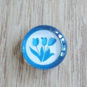 Glas cabochon 12 mm tulpen