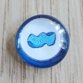 Glas cabochon 12 mm klompen