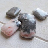 Jaspis kraal rechthoekig