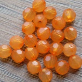 Acryl oranje facetkraal