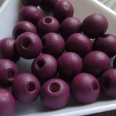 Houten kralen aubergine 8 mm