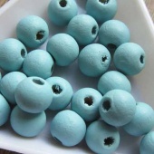 Houten kraal skyblue 8 mm
