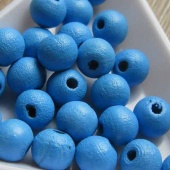Houten kralen blauw 8 mm