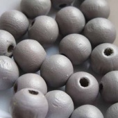 Houten kraal bruingrijs 8 mm