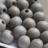 Houten kraal dolphin grey 8 mm 