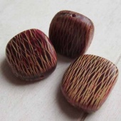 Papayablad kraal, bordeaux-goud