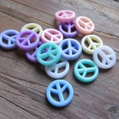 Pastel peacekralen acryl