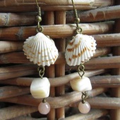 oorbellen-brons-met-schelpen