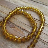 Streng bicones transparant sienna