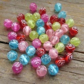 Mix roosjes kunststof kinderkralen