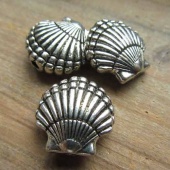 Metalen kraal schelp