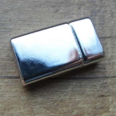 Magneetsluiting plat leer