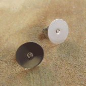 RVS oorstekers met plakvlak