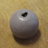 Houten kraal taupe grey 16 mm