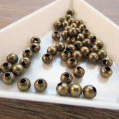 Rond kraaltje brons metaal
