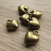 Bedeltje vintage look steampunk hartje