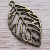 Hanger blaadje brons sieraden maken