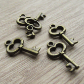 Bedeltje brons vintage look steampunt