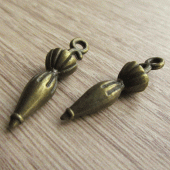 Bedeltje brons paraplu