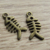 Bedeltje brons visgraat