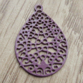 Hanger druppel aubergine paars